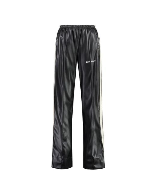 Palm Angels Gray Wide Trousers