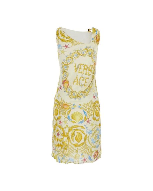 Short Dresses di Versace in Yellow