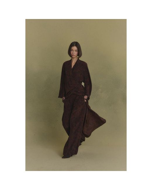 Cortana Brown Wide Trousers