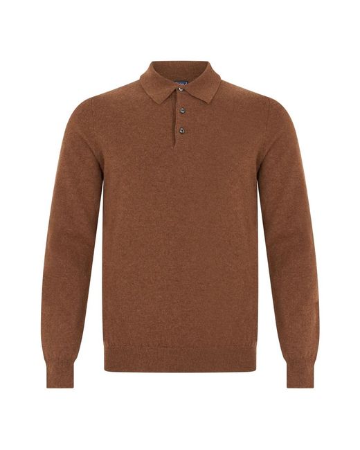 Fedeli Polo Trui in het Brown voor heren