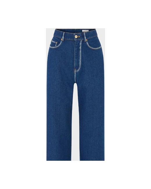 Nina Ricci Blue Straight Fit Jeans