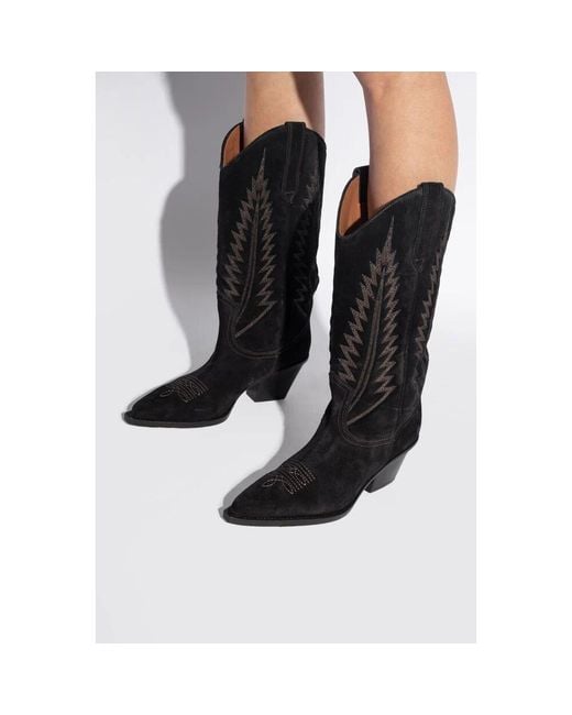 Paris Texas Black Rosario absatz cowboy-stiefel