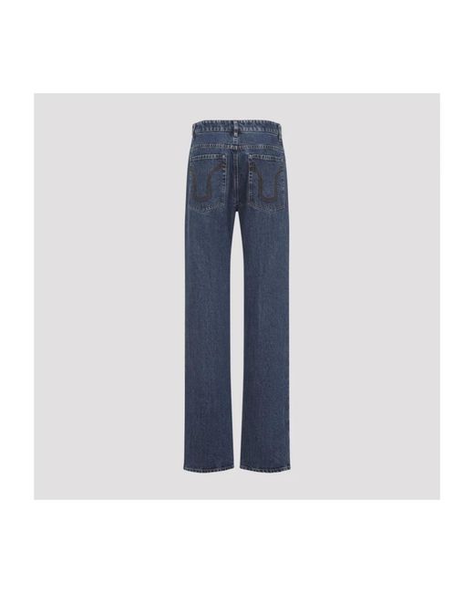 Jil Sander Blue Straight Jeans