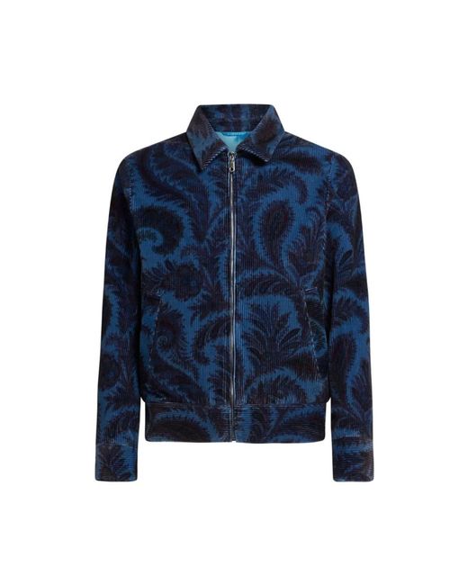 Light Jackets Etro de hombre de color Blue
