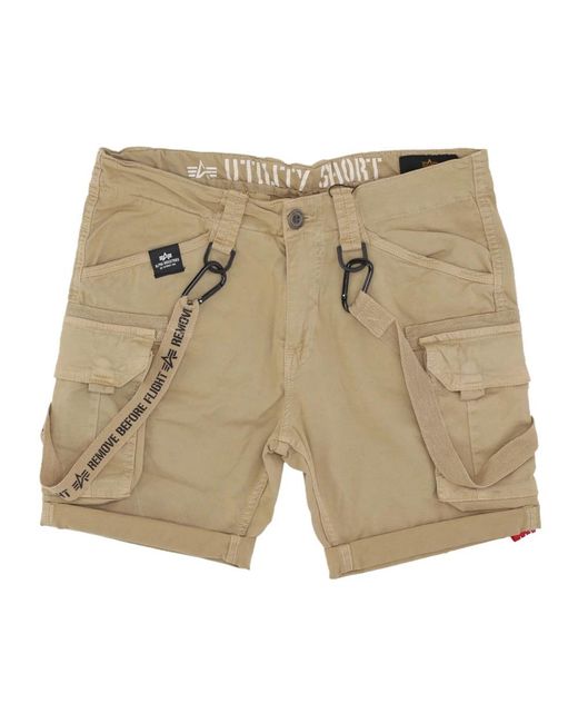 Alpha Industries Natural Casual Shorts for men