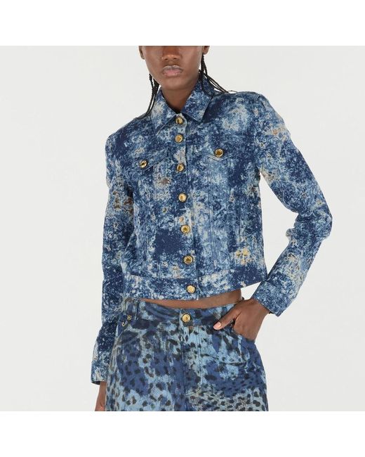 Roberto Cavalli Blue Denim Jackets