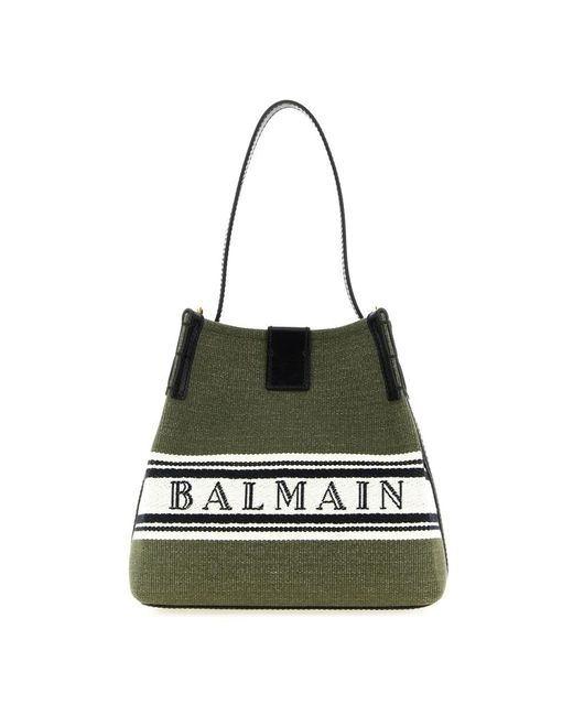 Balmain Green Shoulder Bags
