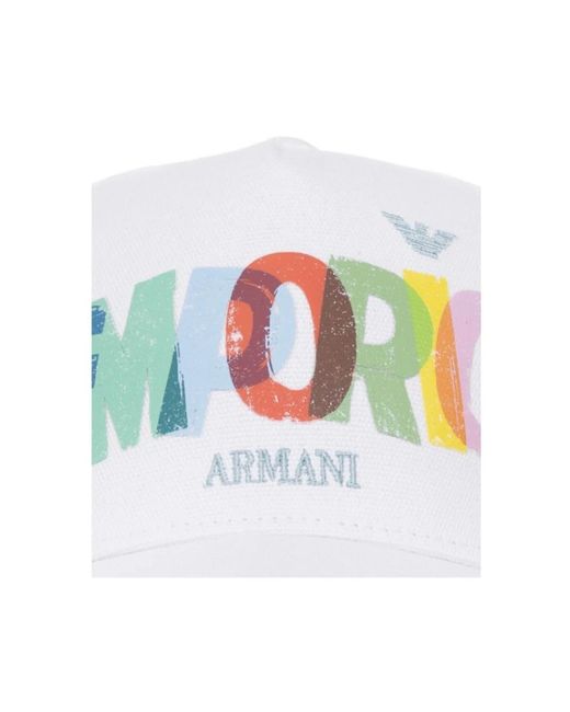 Emporio Armani White Hats & Caps