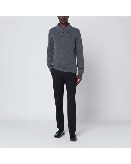 Roberto Collina Polo Shirts in het Blue voor heren