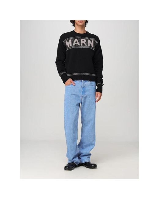 Marni Blue Straight Fit Jeans for men