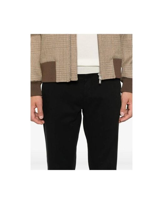 Canali Black Chinos for men