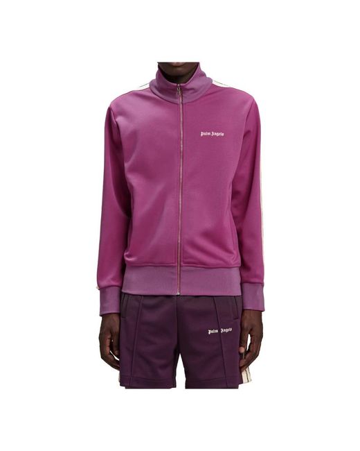 Palm Angels Purple Zip-Throughs for men