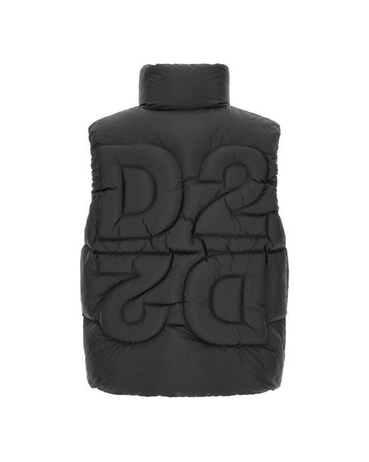 Vests di DSquared² in Black da Uomo