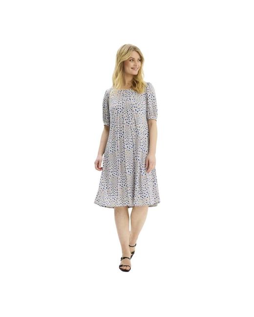 Midi Dresses di iN FRONT in Gray