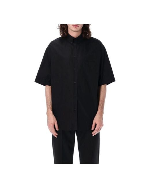 Balenciaga Black Short Sleeve Shirts for men