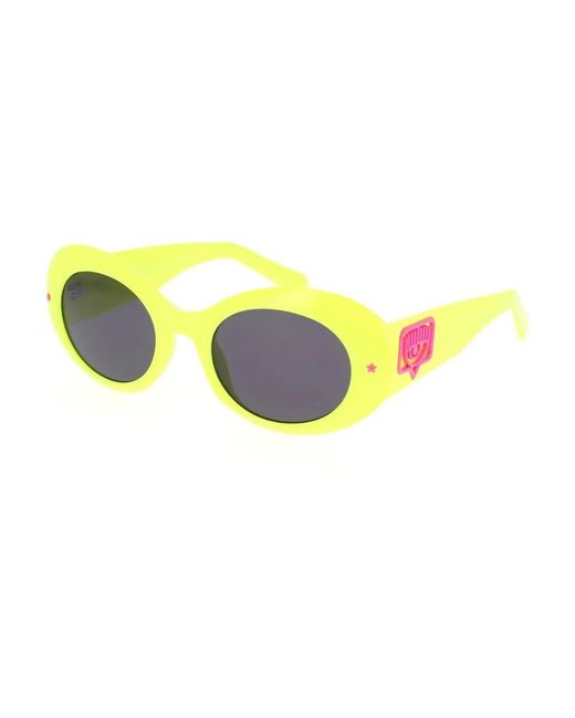 Chiara Ferragni Yellow Sunglasses