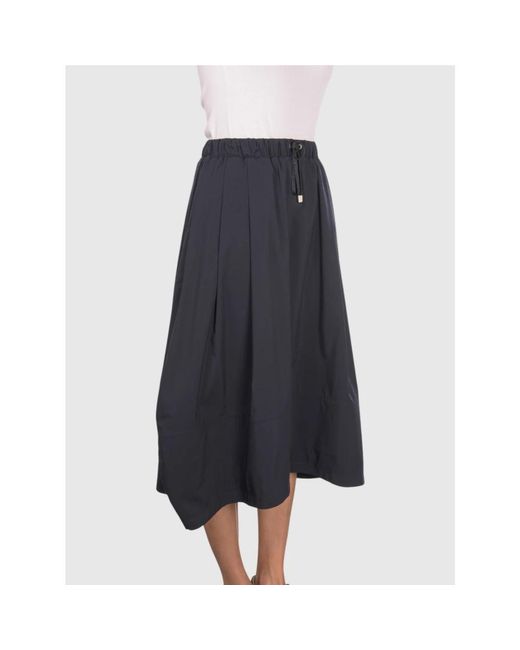 Gran Sasso Midi Jersey Rok in het Black