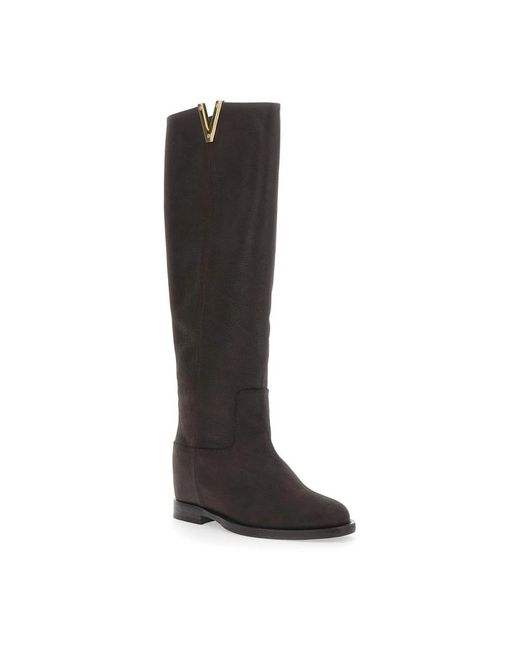 Via Roma 15 Black High Boots