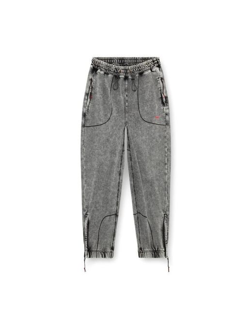 DIESEL Gray Sweatpants for men