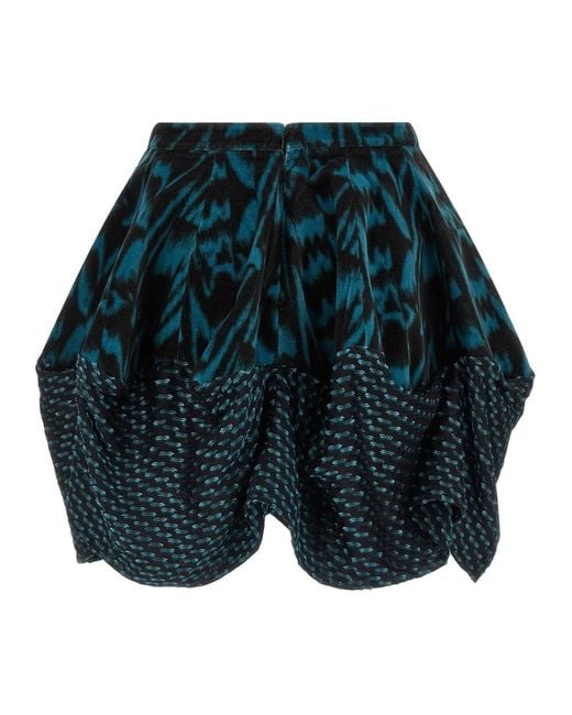 Kiko Kostadinov Blue Short Skirts
