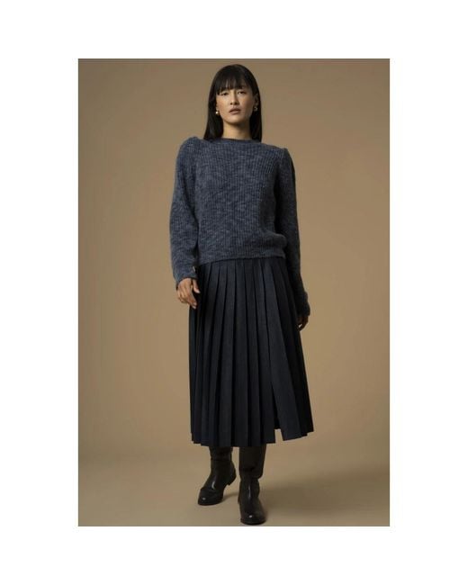 Kocca Puffed Shoulder Trui in het Blue