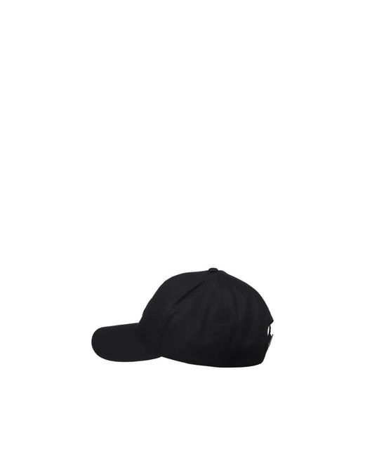 Moncler Accessoires ,Zwart ,Katoen Cotton Gabardine Baseball Cap in het Black voor heren