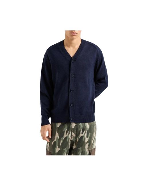 ARMANI EXCHANGE Blue Cardigans for men