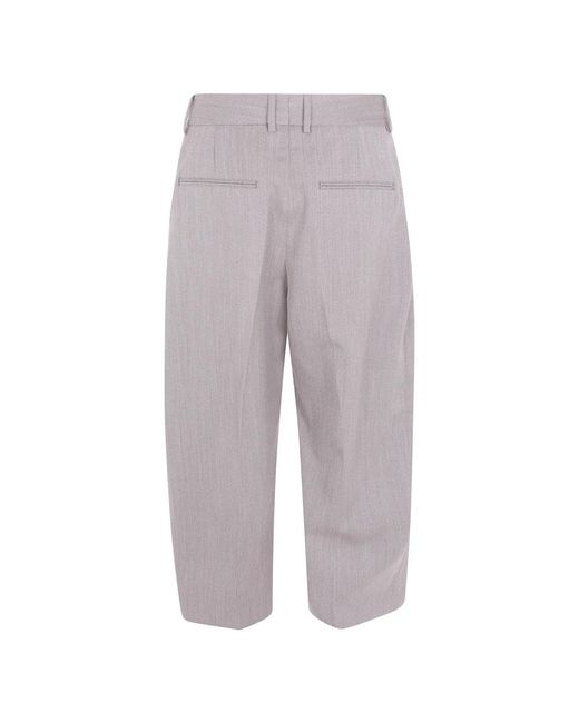 Cropped Trousers Studio Nicholson de hombre de color Gray