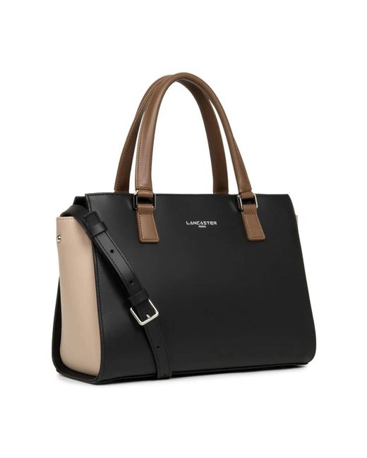 Lancaster Black Shopping Bags