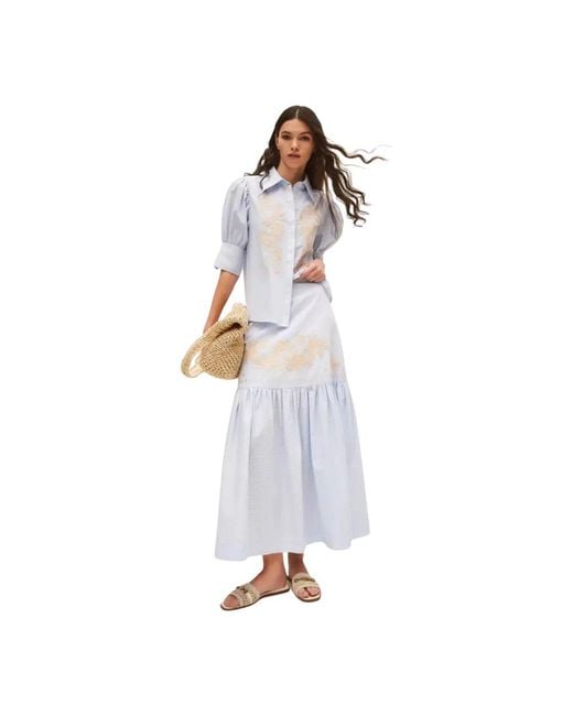 Twinset White Maxi Skirts