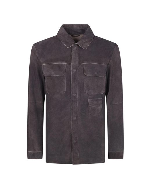 Leather Jackets Giorgio Brato pour homme en coloris Gray