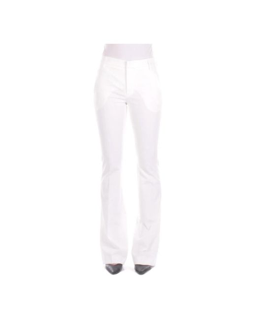 Dondup White Wide Trousers