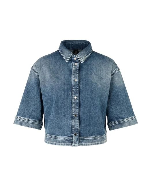 Marc Cain Denim Jackets in het Blue