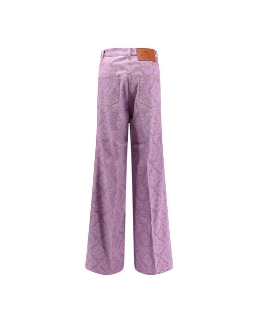 Etro Purple Wide Trousers