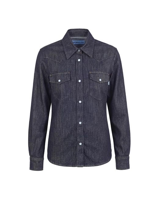 Department 5 Blue Denim Shirts