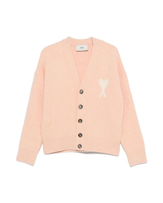 AMI Pink Cardigans for men