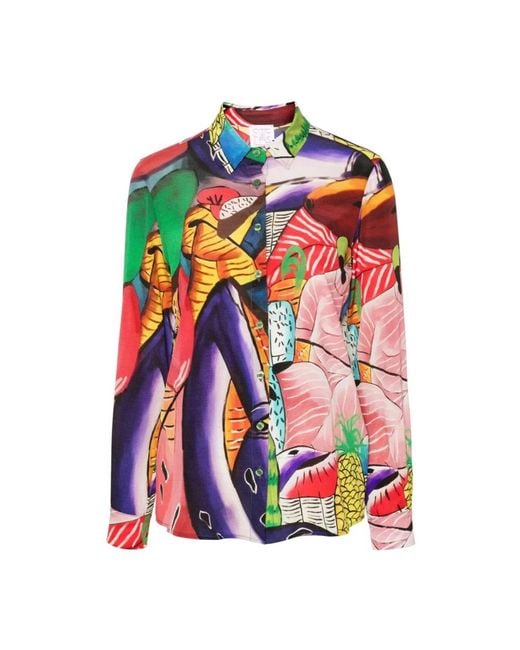 Stella Jean Multicolor Fantasia printed shirt