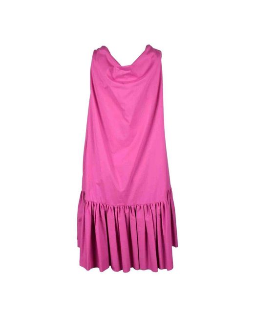 L'Autre Chose Pink Baumwollkleid Für Frauen