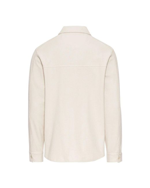 Camel Active Baumwoll-Overshirt in White für Herren
