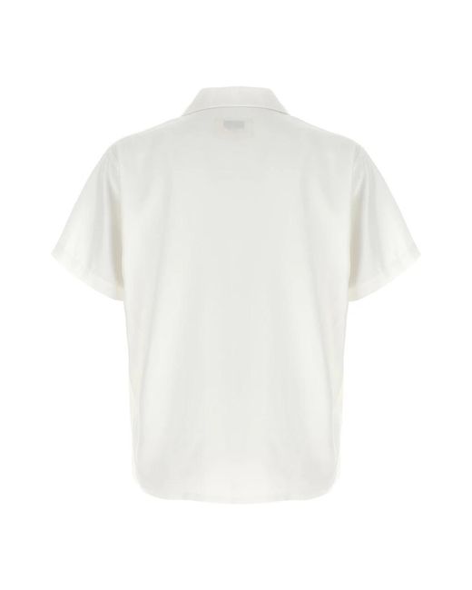 Second/Layer White Short Sleeve Shirts for men