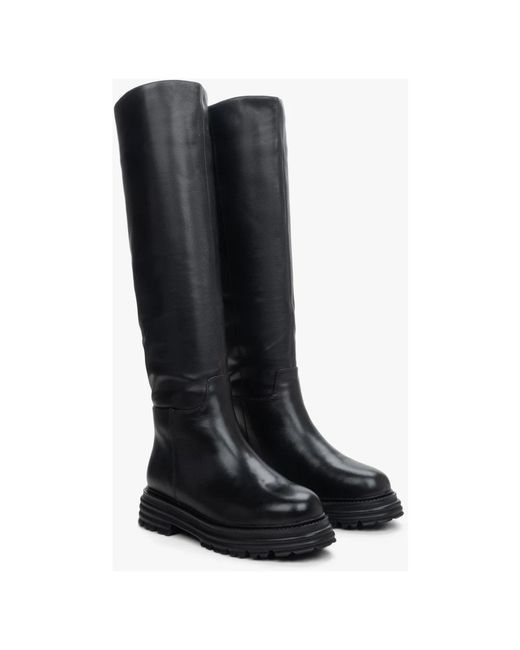 ESTRO Black High Boots