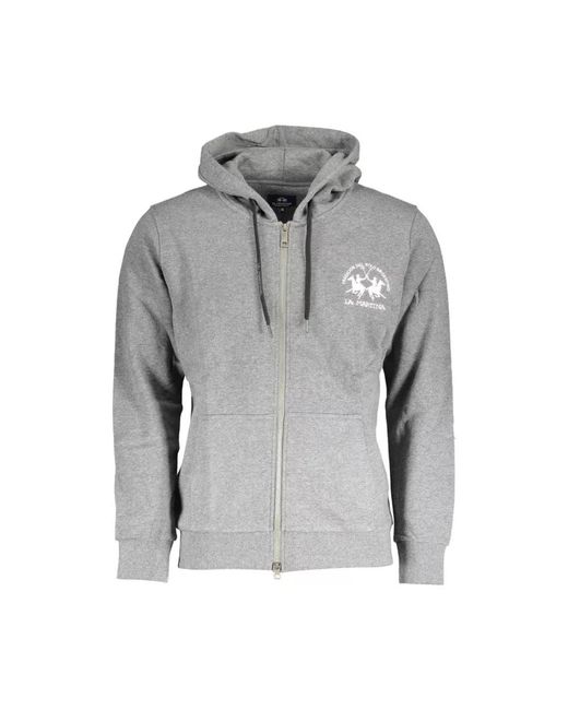 La Martina Gray Zip-Throughs for men