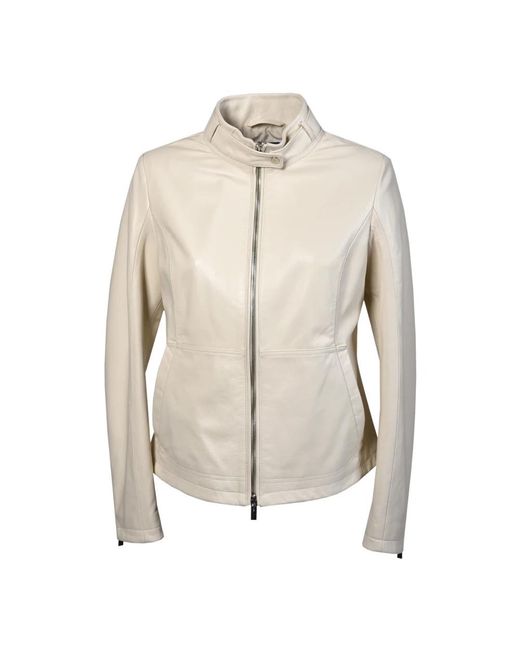Baldinini Leather Jackets in het Natural