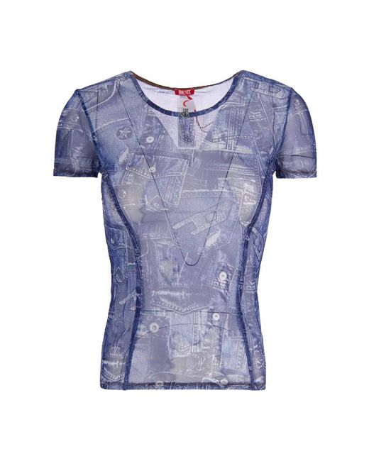 DIESEL Blue T-Shirts