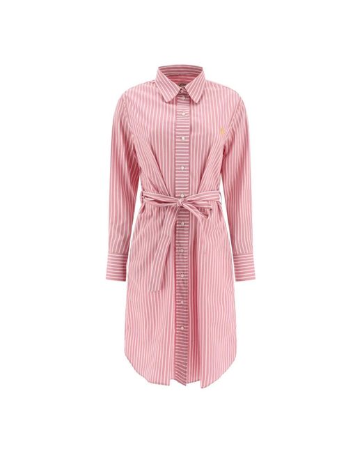 Ines De La Fressange Paris Pink Shirt Dresses