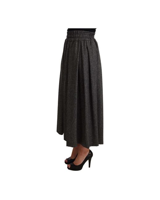 Dolce & Gabbana Black Maxi Skirts