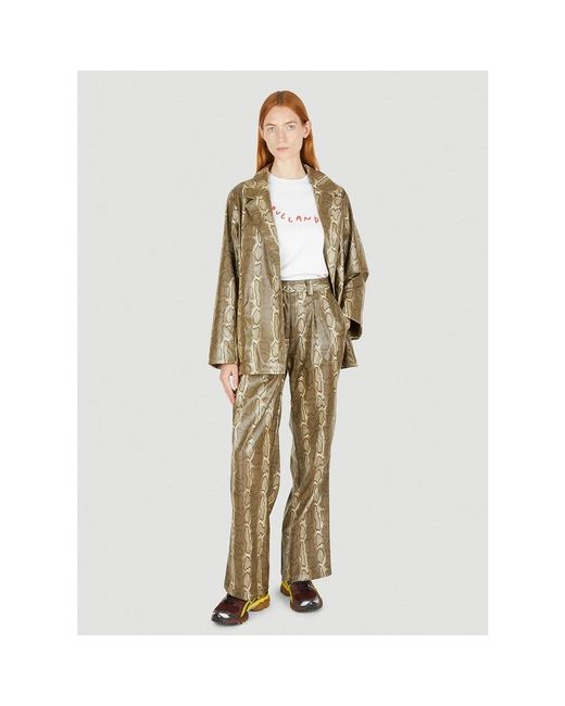 Soulland Brown Wide Trousers