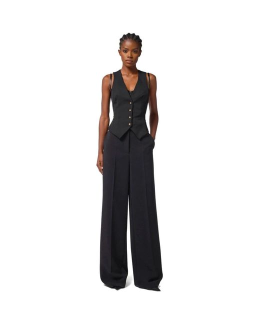 Elisabetta Franchi Black Vests