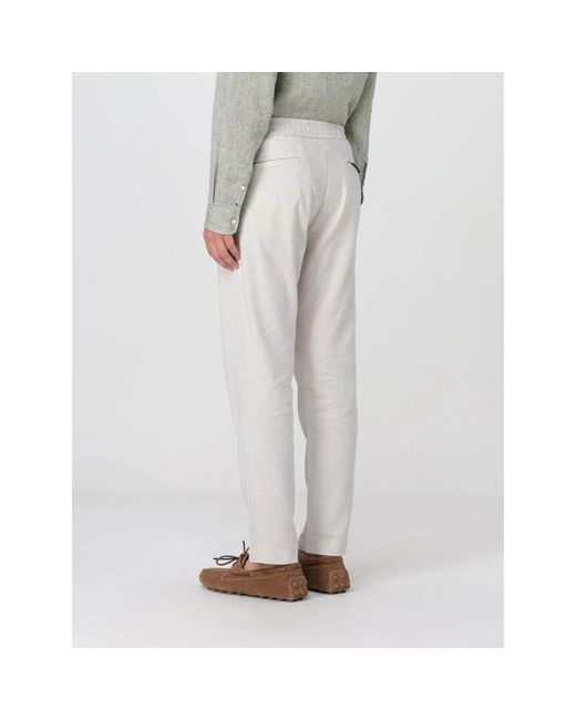 Straight Trousers di HUGO in White da Uomo