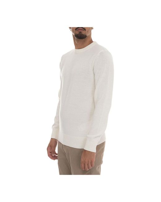 EA7 Maglia Girocollo in het White voor heren